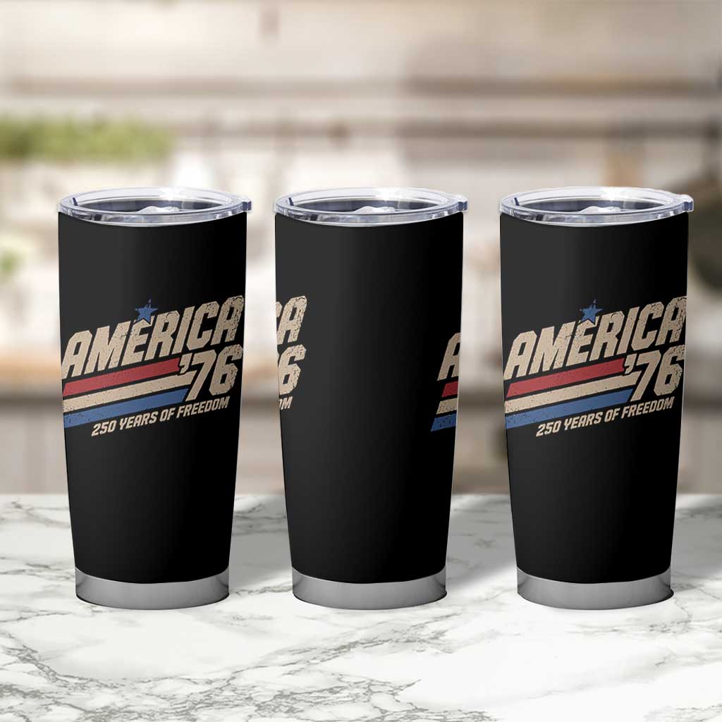 250th Anniversary USA America 76 Tumbler Cup 250 Years Of Freedom 1776 2026 Retro