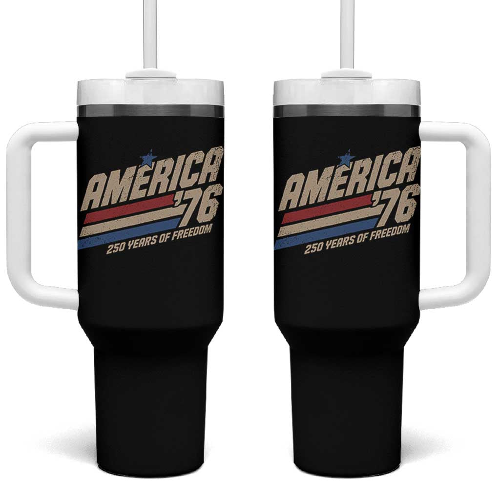 250th Anniversary USA America 76 Tumbler With Handle 250 Years Of Freedom 1776 2026 Retro