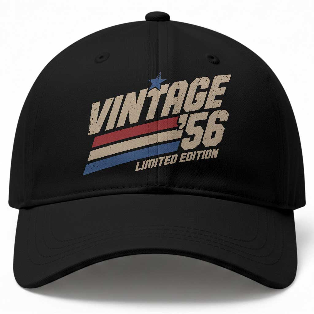 70th Birthday Baseball Cap Vintage 1956 70 Years Old Birthday USA Stripes