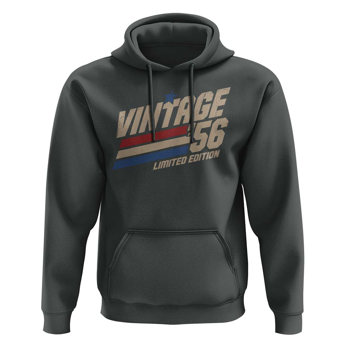 70th Birthday Hoodie Vintage 1956 70 Years Old Birthday USA Stripes