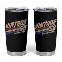 70th Birthday Tumbler Cup Vintage 1956 70 Years Old Birthday USA Stripes