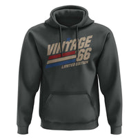 60th Birthday Hoodie Vintage 1966 60 Years Old Birthday USA Stripes