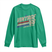 60th Birthday Long Sleeve Shirt Vintage 1966 60 Years Old Birthday USA Stripes