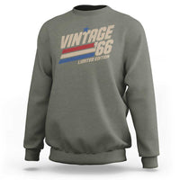 60th Birthday Sweatshirt Vintage 1966 60 Years Old Birthday USA Stripes