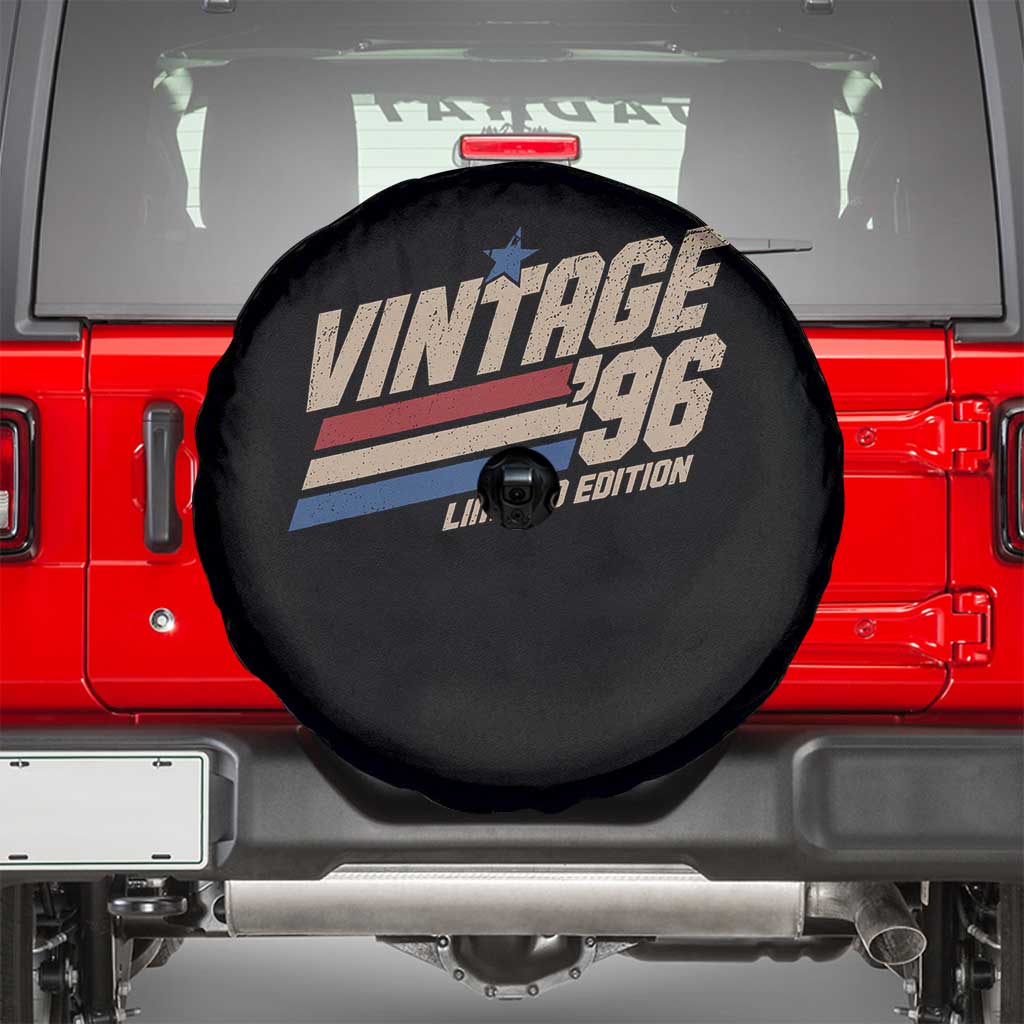30th Birthday Spare Tire Cover Vintage 1996 30 Years Old Birthday USA Stripes