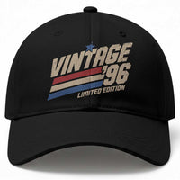 30th Birthday Baseball Cap Vintage 1996 30 Years Old Birthday USA Stripes