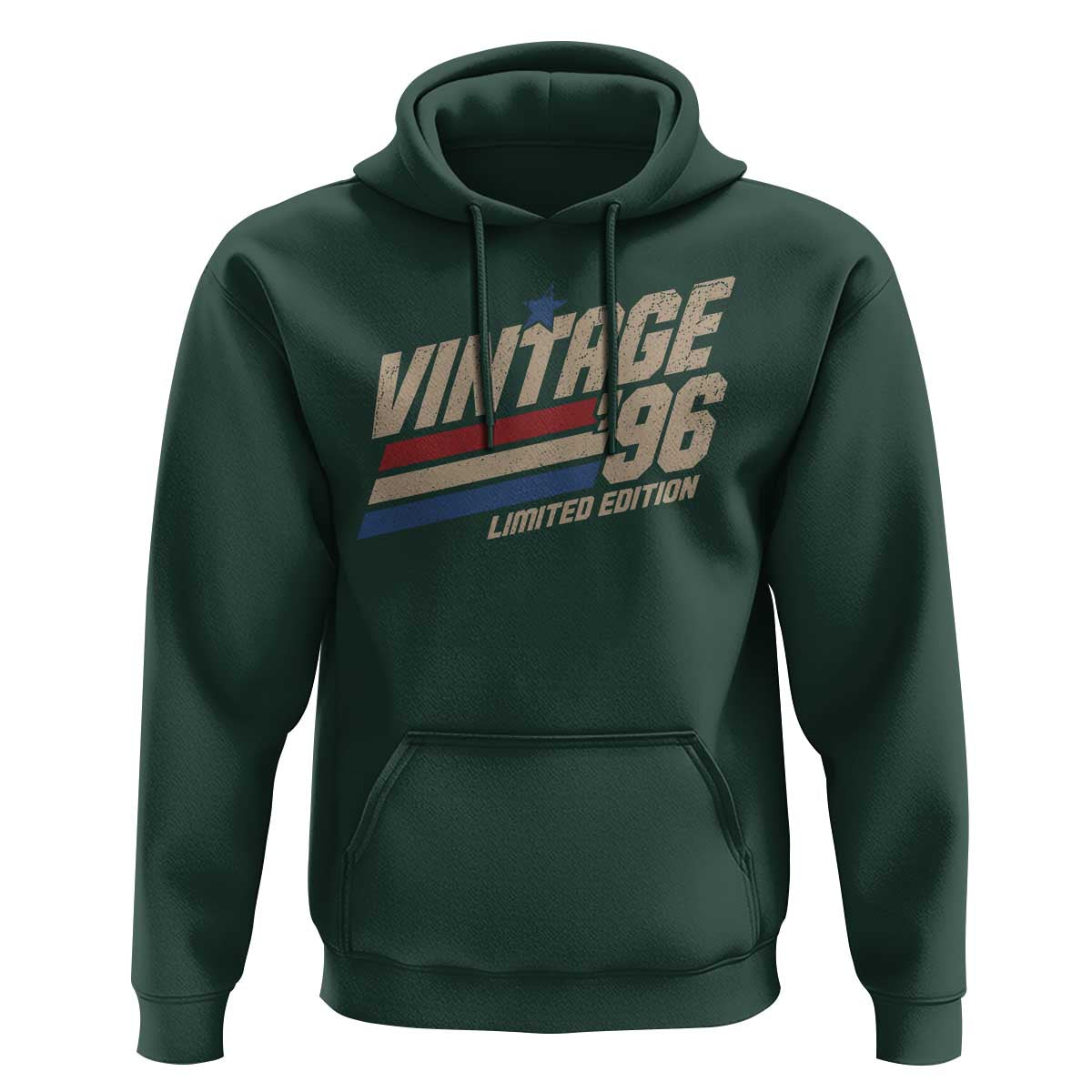 30th Birthday Hoodie Vintage 1996 30 Years Old Birthday USA Stripes