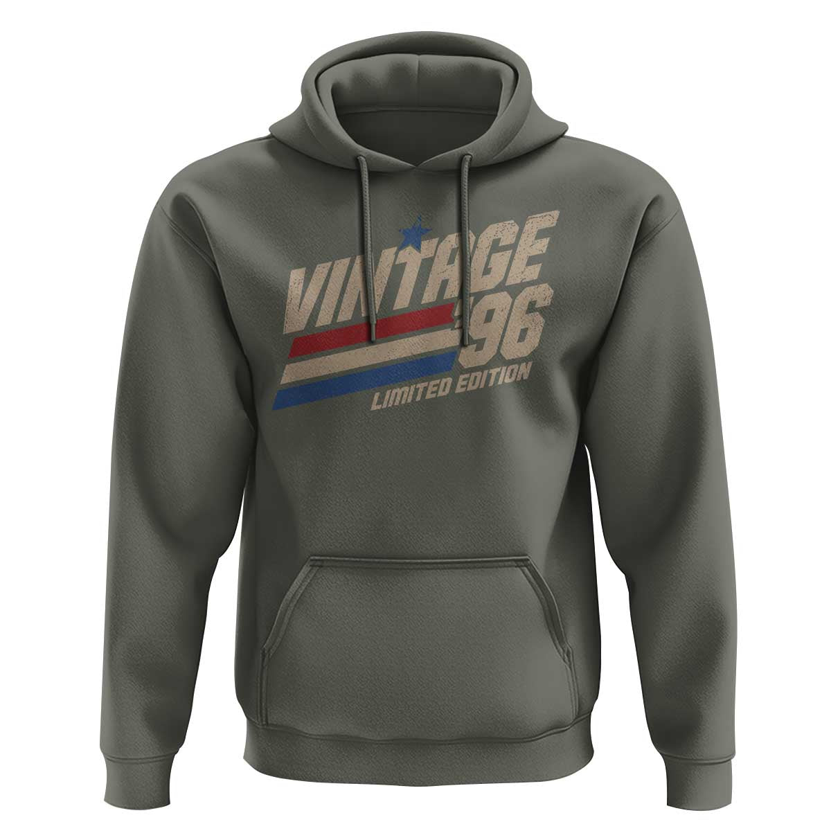 30th Birthday Hoodie Vintage 1996 30 Years Old Birthday USA Stripes