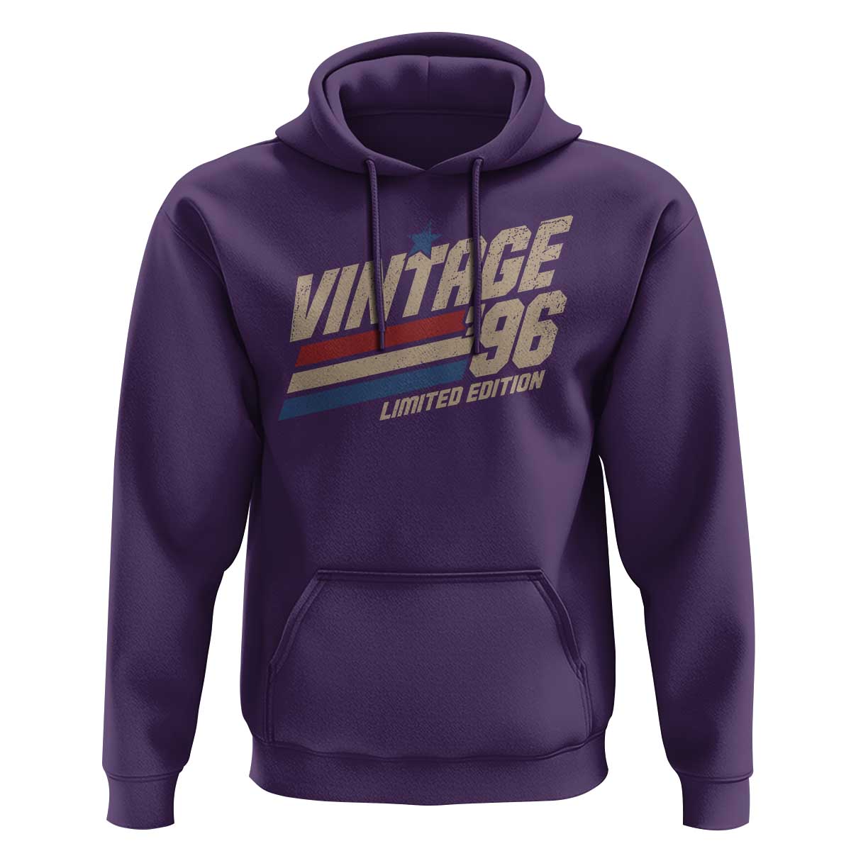 30th Birthday Hoodie Vintage 1996 30 Years Old Birthday USA Stripes