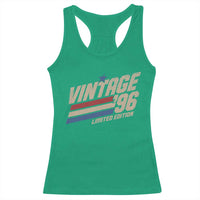 30th Birthday Racerback Tank Top Vintage 1996 30 Years Old Birthday USA Stripes