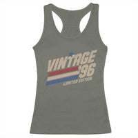 30th Birthday Racerback Tank Top Vintage 1996 30 Years Old Birthday USA Stripes