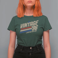 30th Birthday T Shirt For Women Vintage 1996 30 Years Old Birthday USA Stripes