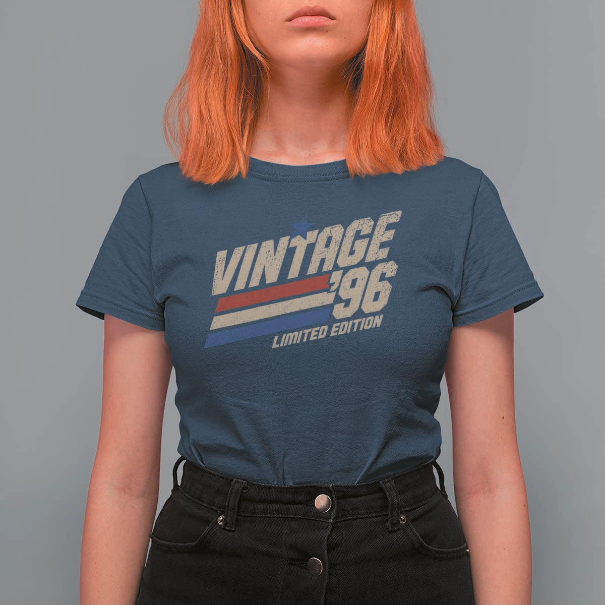 30th Birthday T Shirt For Women Vintage 1996 30 Years Old Birthday USA Stripes