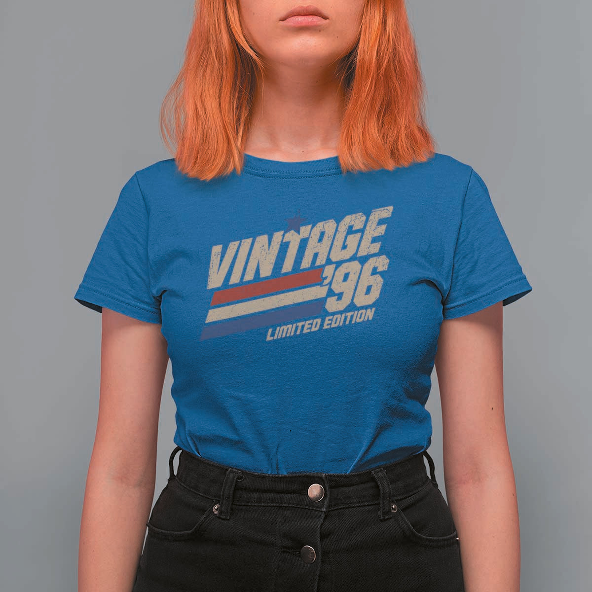 30th Birthday T Shirt For Women Vintage 1996 30 Years Old Birthday USA Stripes