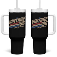30th Birthday Tumbler With Handle Vintage 1996 30 Years Old Birthday USA Stripes