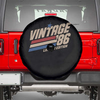 40th Birthday Spare Tire Cover Vintage 1986 40 Years Old Birthday USA Stripes