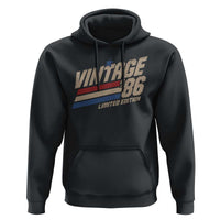 40th Birthday Hoodie Vintage 1986 40 Years Old Birthday USA Stripes