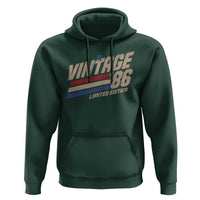 40th Birthday Hoodie Vintage 1986 40 Years Old Birthday USA Stripes