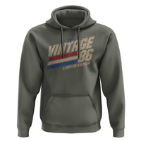40th Birthday Hoodie Vintage 1986 40 Years Old Birthday USA Stripes