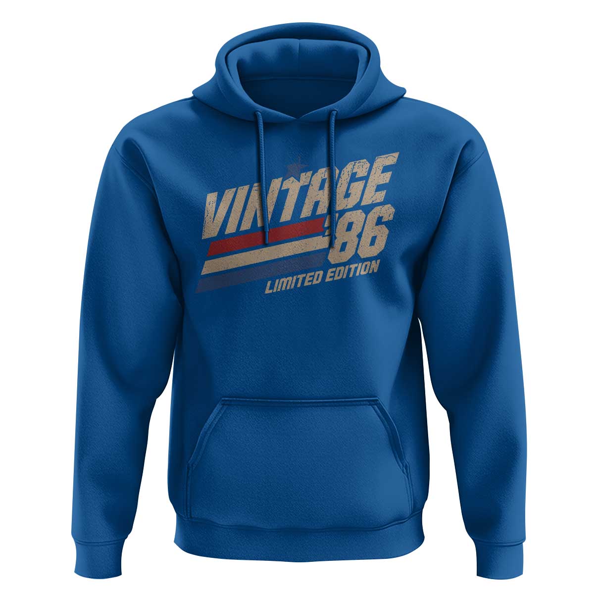 40th Birthday Hoodie Vintage 1986 40 Years Old Birthday USA Stripes