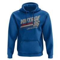 40th Birthday Hoodie Vintage 1986 40 Years Old Birthday USA Stripes