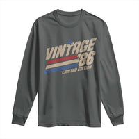 40th Birthday Long Sleeve Shirt Vintage 1986 40 Years Old Birthday USA Stripes