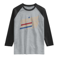 40th Birthday Raglan Shirt Vintage 1986 40 Years Old Birthday USA Stripes