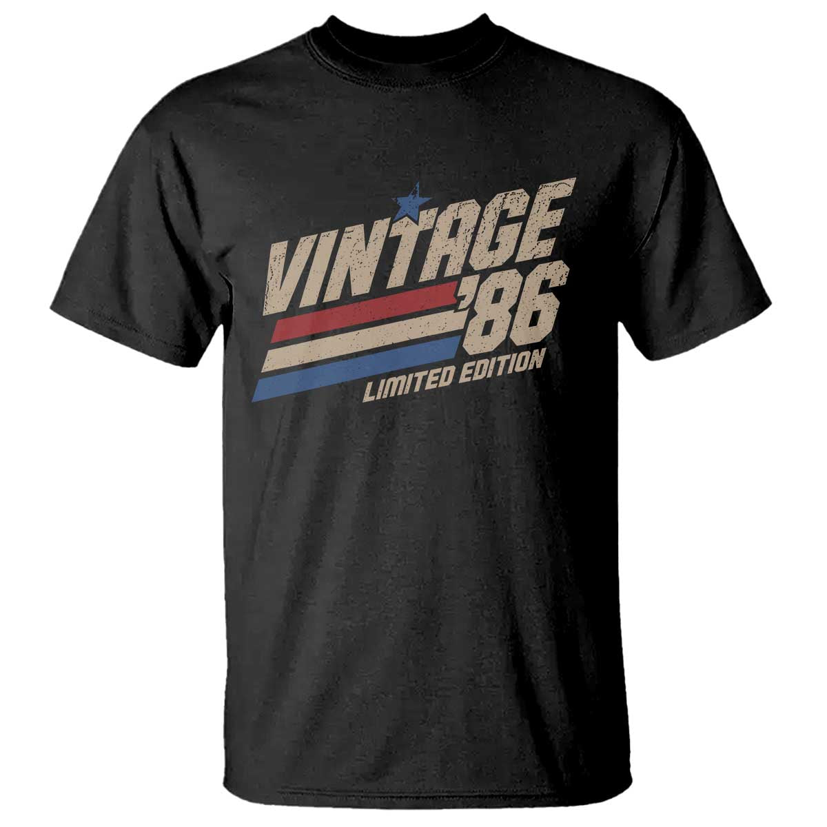 40th Birthday T Shirt Vintage 1986 40 Years Old Birthday USA Stripes
