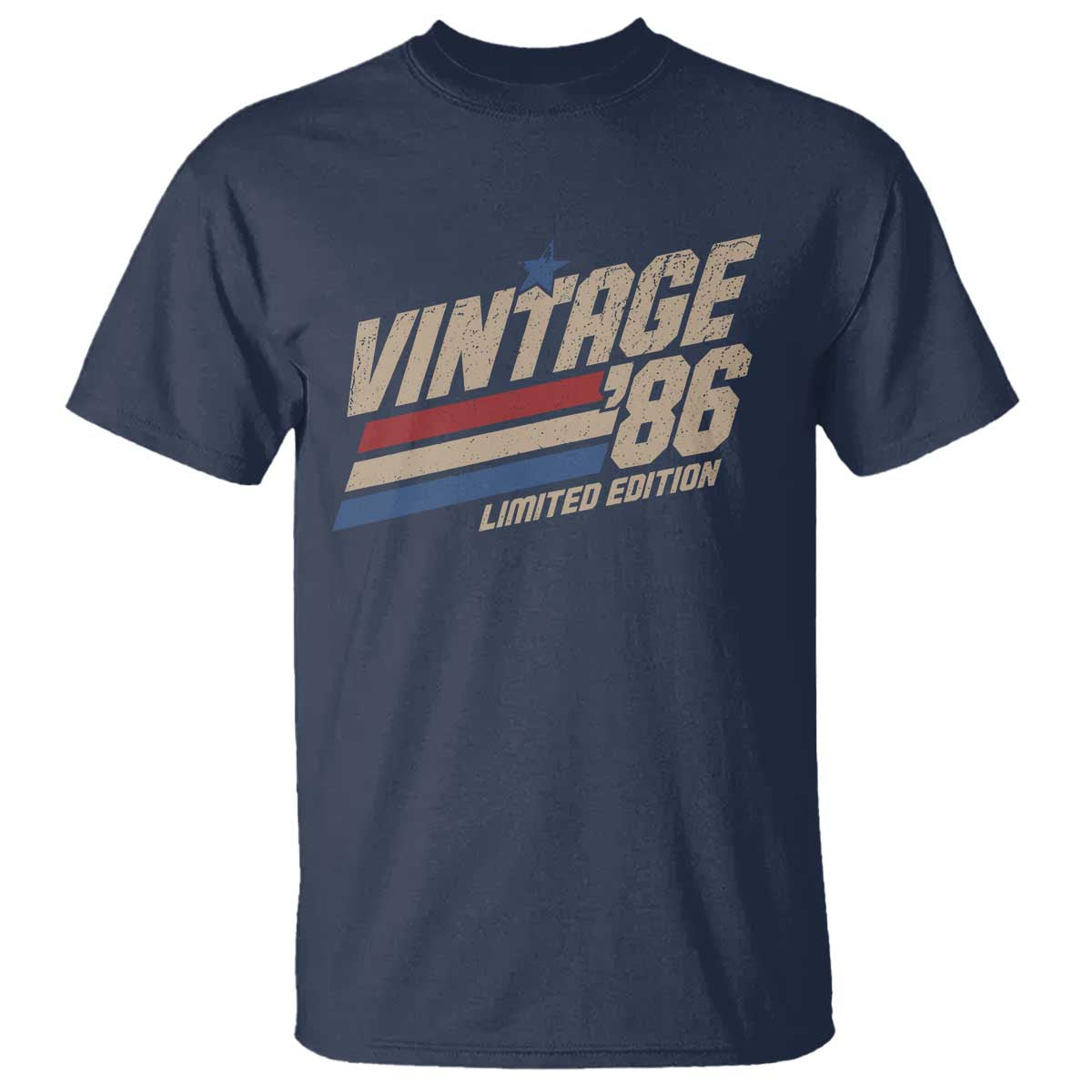 40th Birthday T Shirt Vintage 1986 40 Years Old Birthday USA Stripes
