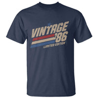 40th Birthday T Shirt Vintage 1986 40 Years Old Birthday USA Stripes
