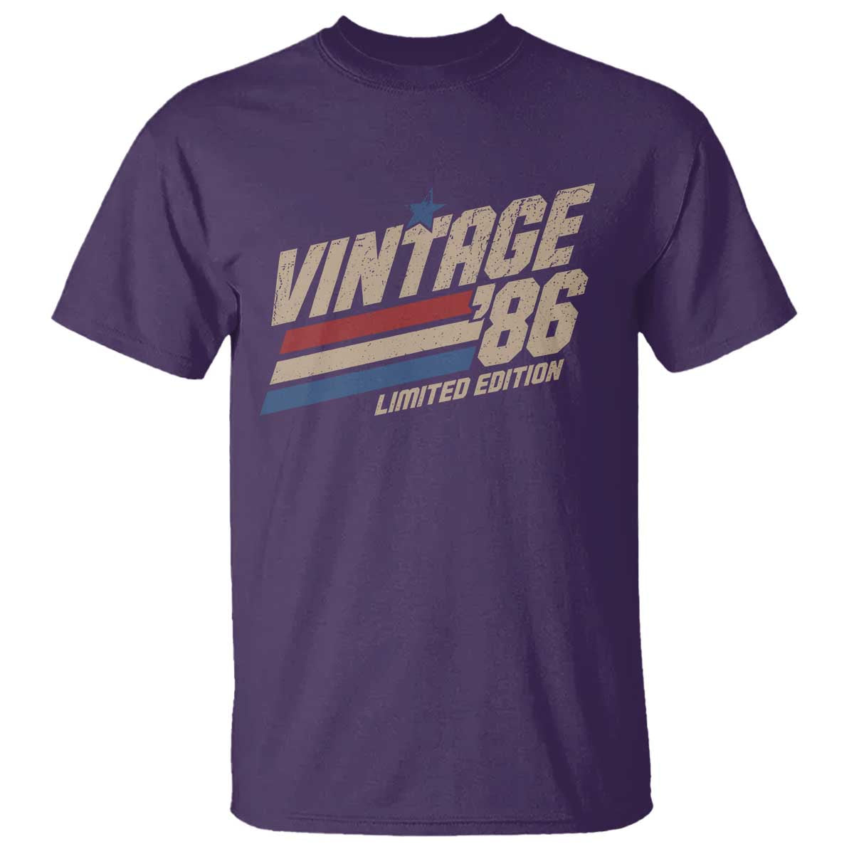 40th Birthday T Shirt Vintage 1986 40 Years Old Birthday USA Stripes