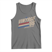 40th Birthday Tank Top Vintage 1986 40 Years Old Birthday USA Stripes