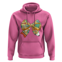 Funny Back To School Hoodie Cute Coquettes School Supplies Bow First Day - Wonder Print Shop