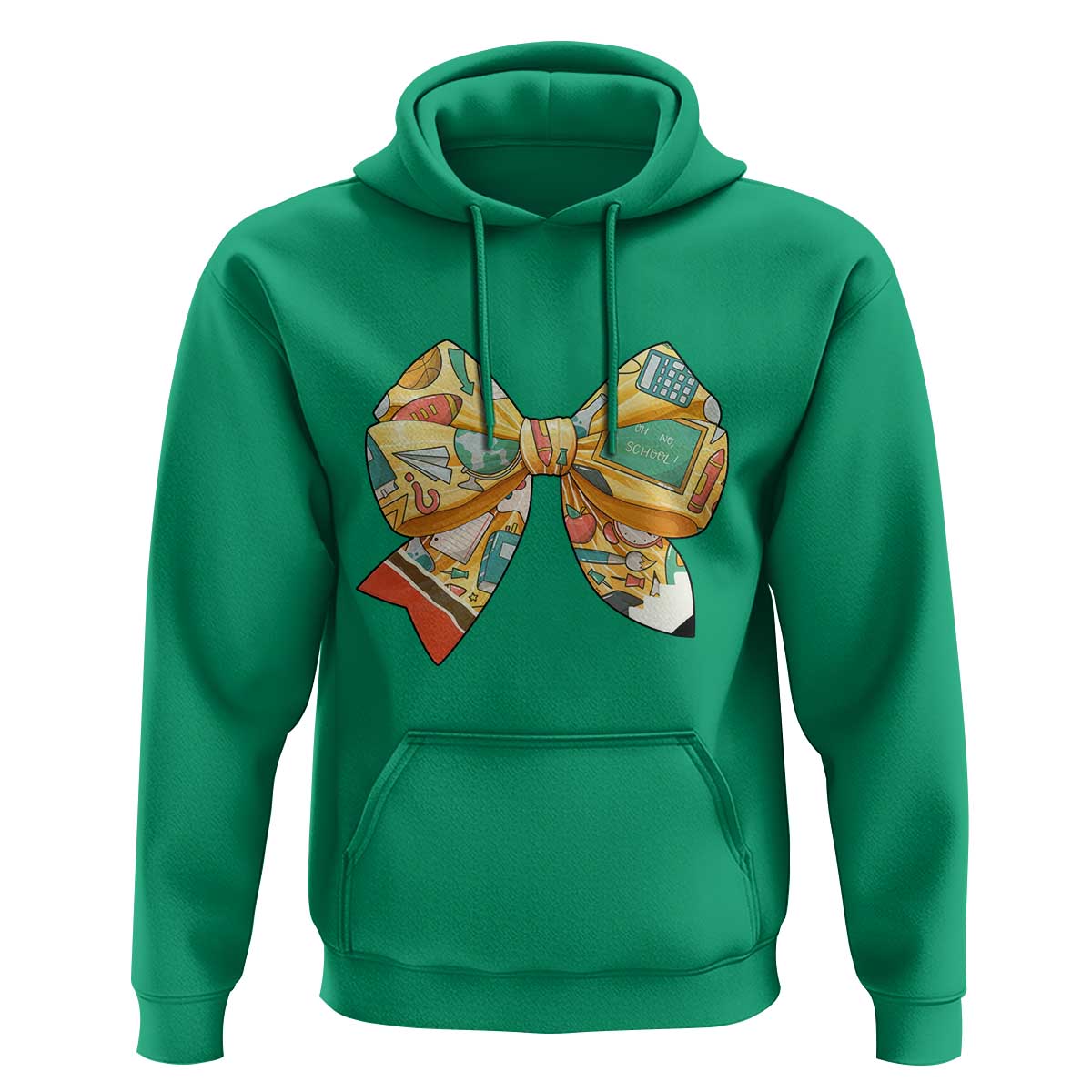 Funny Back To School Hoodie Cute Coquettes School Supplies Bow First Day - Wonder Print Shop