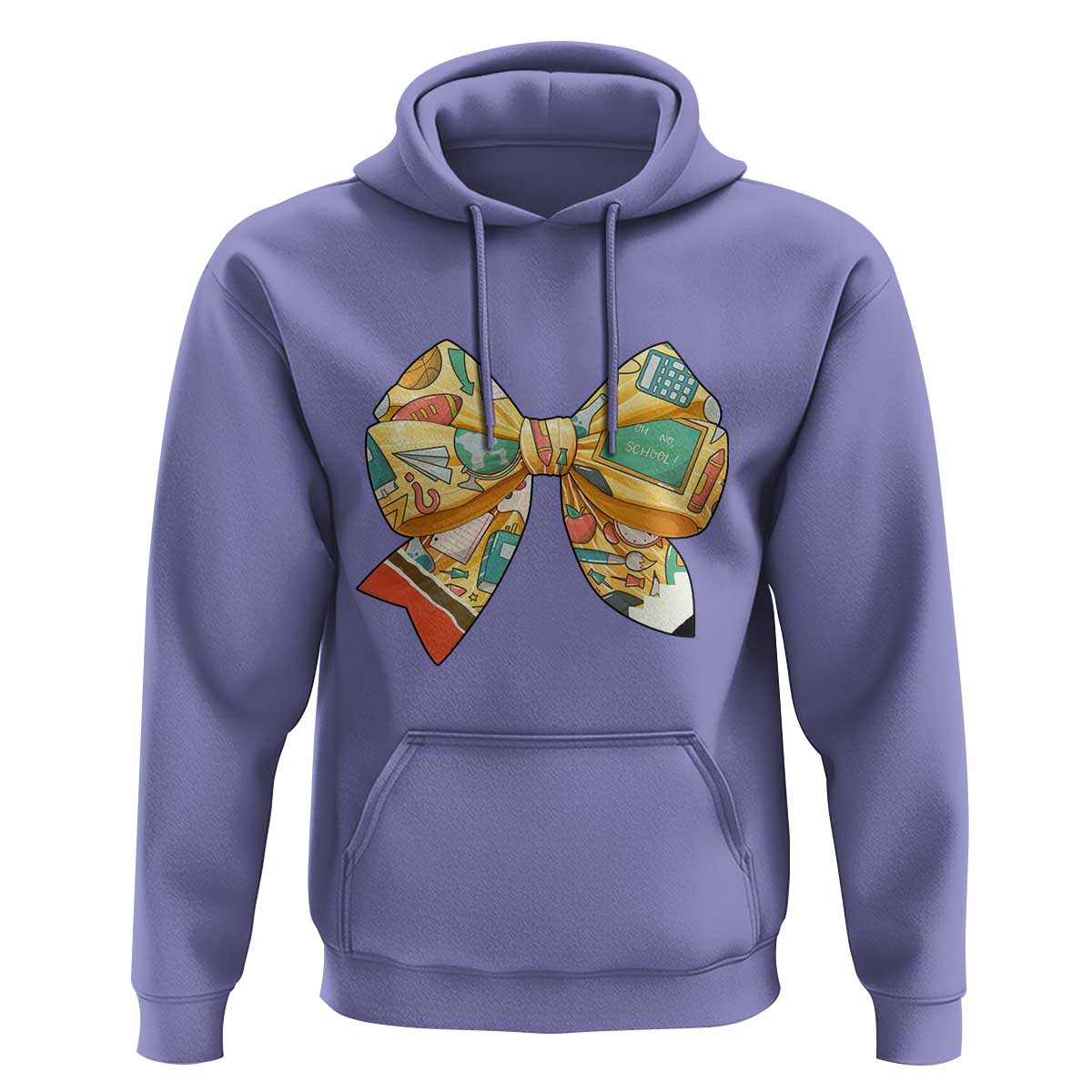 Funny Back To School Hoodie Cute Coquettes School Supplies Bow First Day - Wonder Print Shop