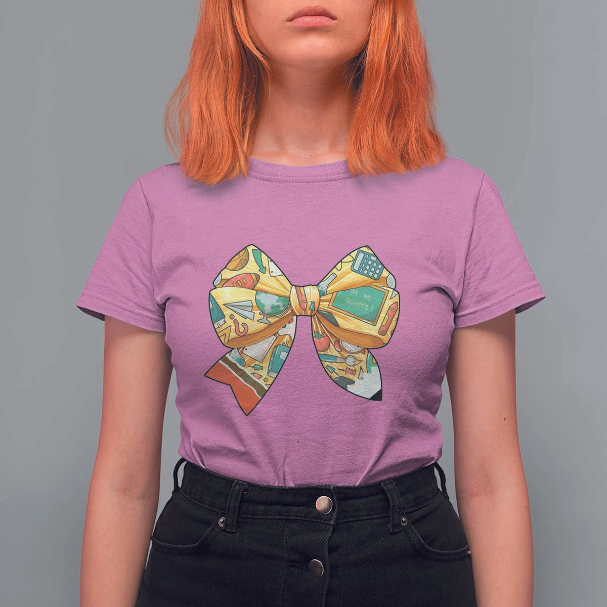 Funny Back To School T Shirt For Women Cute Coquettes School Supplies Bow First Day - Wonder Print Shop