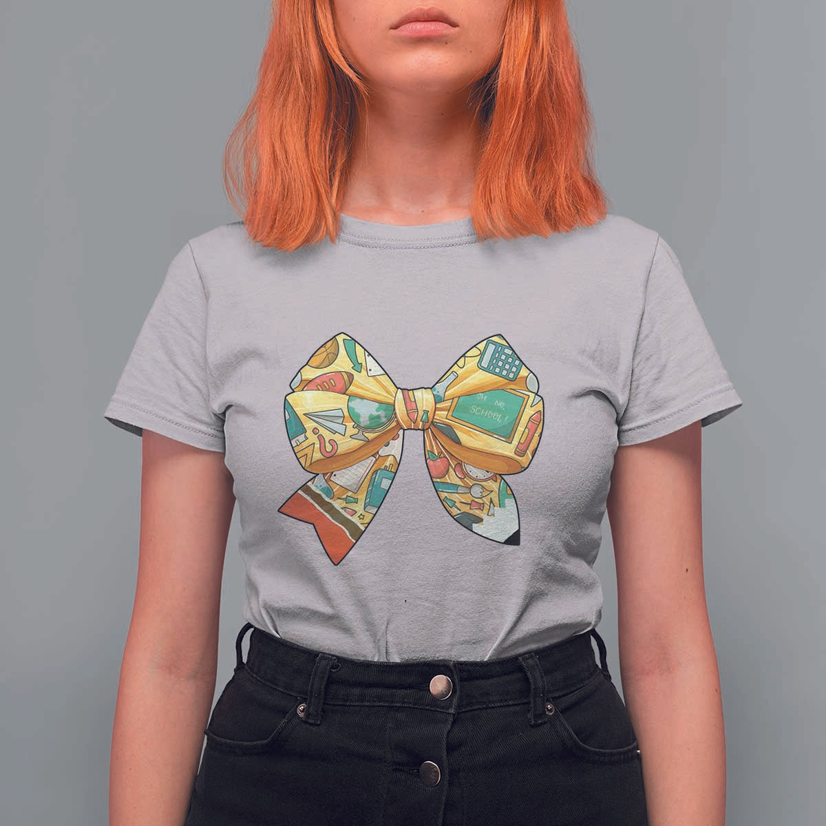 Funny Back To School T Shirt For Women Cute Coquettes School Supplies Bow First Day - Wonder Print Shop