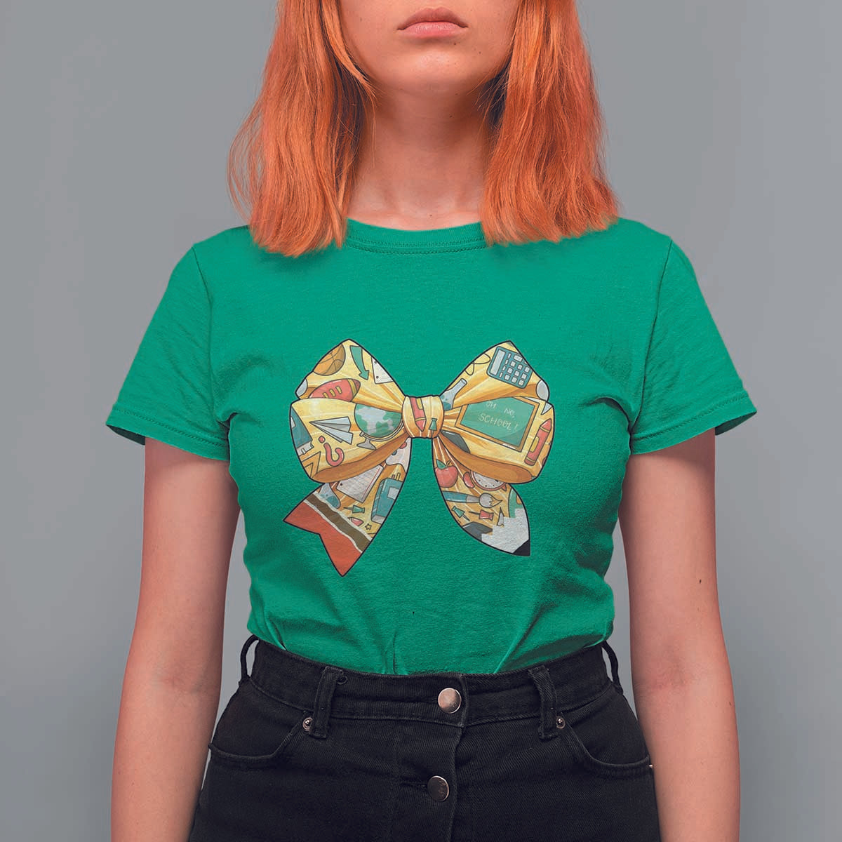 Funny Back To School T Shirt For Women Cute Coquettes School Supplies Bow First Day - Wonder Print Shop