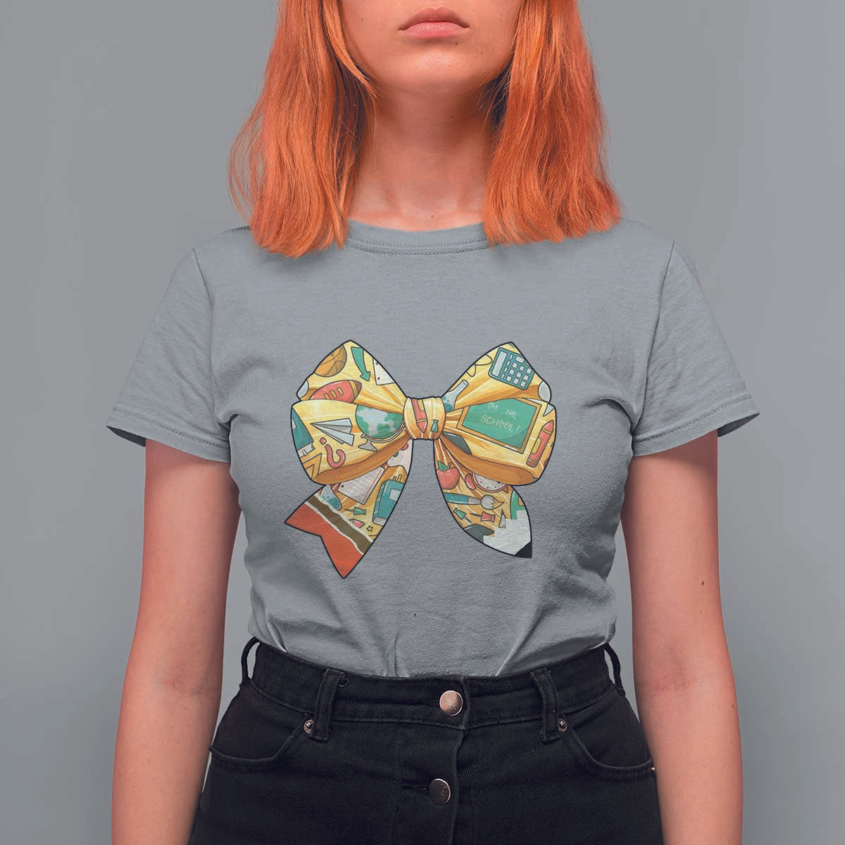 Funny Back To School T Shirt For Women Cute Coquettes School Supplies Bow First Day - Wonder Print Shop