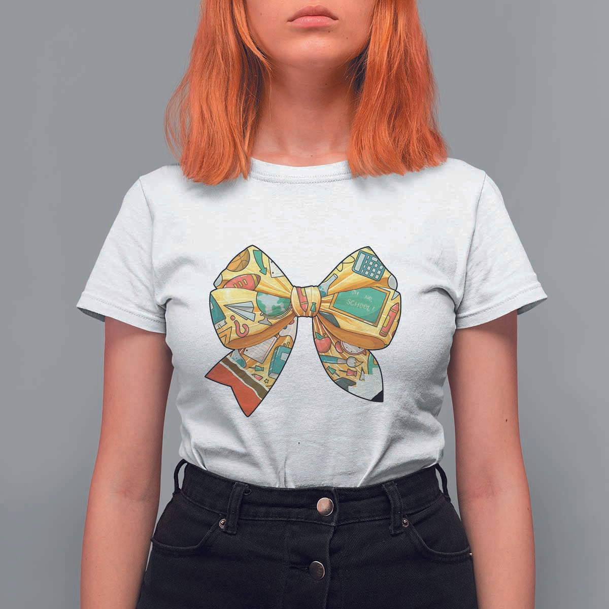 Funny Back To School T Shirt For Women Cute Coquettes School Supplies Bow First Day - Wonder Print Shop