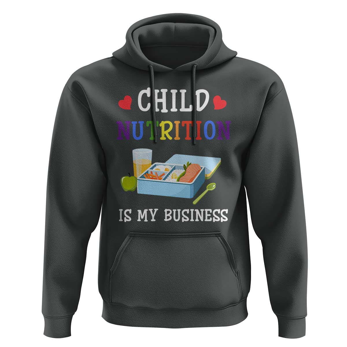 Lunch Lady Hoodie Child Nutrition Is My Business School Cafeteria - Wonder Print Shop
