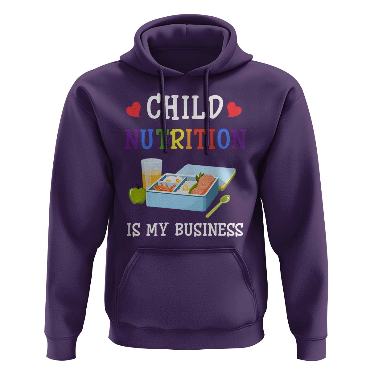 Lunch Lady Hoodie Child Nutrition Is My Business School Cafeteria - Wonder Print Shop
