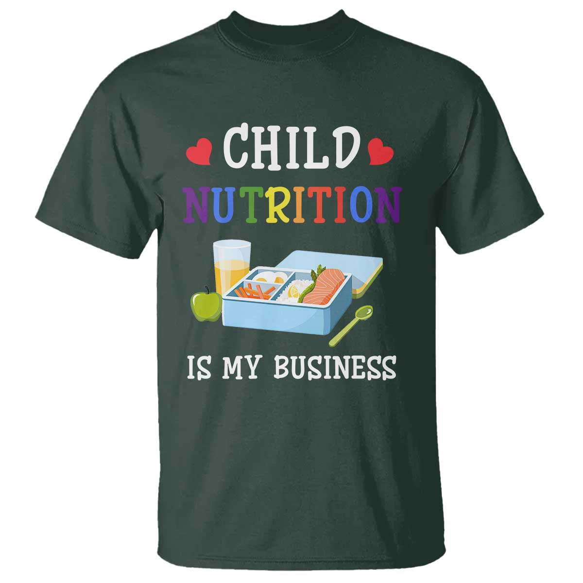 Lunch Lady T Shirt Child Nutrition Is My Business School Cafeteria - Wonder Print Shop