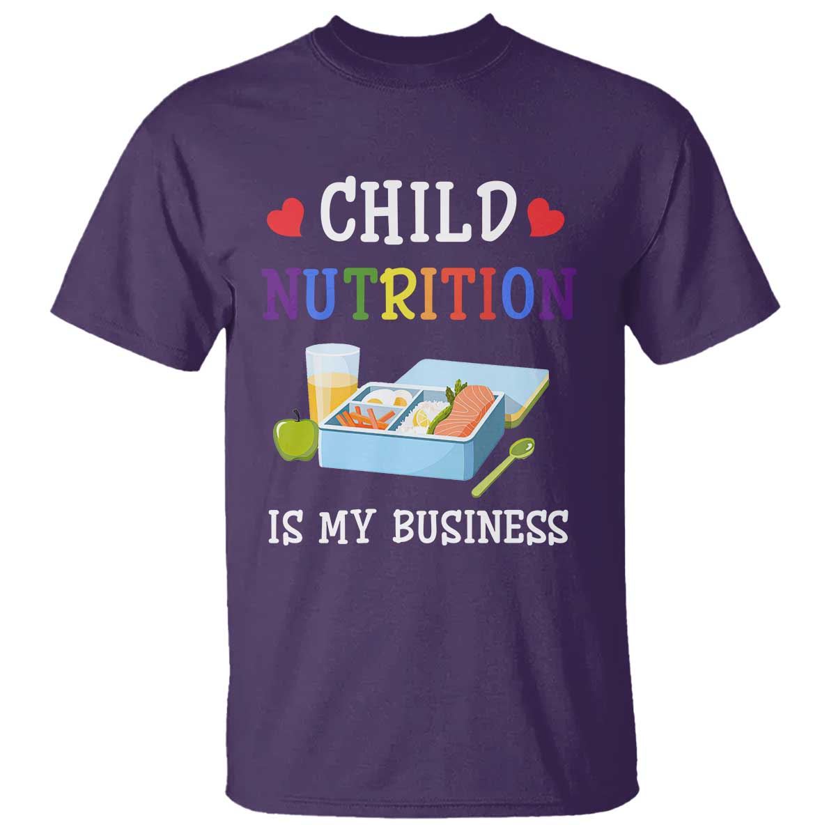 Lunch Lady T Shirt Child Nutrition Is My Business School Cafeteria - Wonder Print Shop