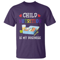 Lunch Lady T Shirt Child Nutrition Is My Business School Cafeteria - Wonder Print Shop