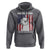 Funny Llama Hoodie Hawk Tuah Spit On That Thang American Flag - Wonder Print Shop