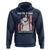 Funny Llama Hoodie Hawk Tuah Spit On That Thang American Flag - Wonder Print Shop