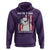 Funny Llama Hoodie Hawk Tuah Spit On That Thang American Flag - Wonder Print Shop