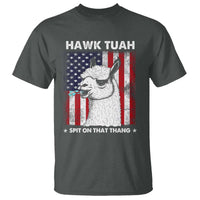 Funny Llama T Shirt Hawk Tuah Spit On That Thang American Flag - Wonder Print Shop