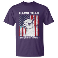 Funny Llama T Shirt Hawk Tuah Spit On That Thang American Flag - Wonder Print Shop
